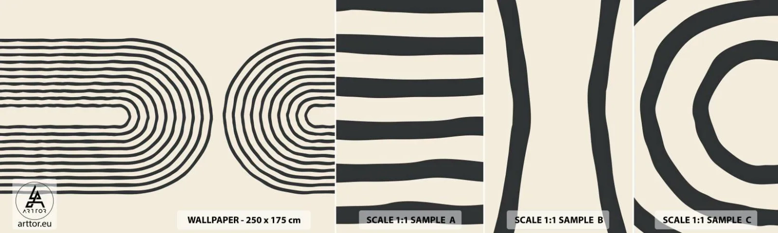 Prøve Fototapet Selvklæbende Deluxe Sticker - Kommer snart... - Abstraktion, Grafik, Stykke - 100x30 cm