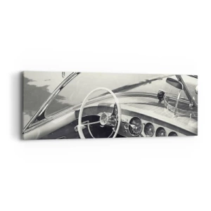 Lærredstryk - Billede på lærred - Vejr for de rige - 90x30 cm