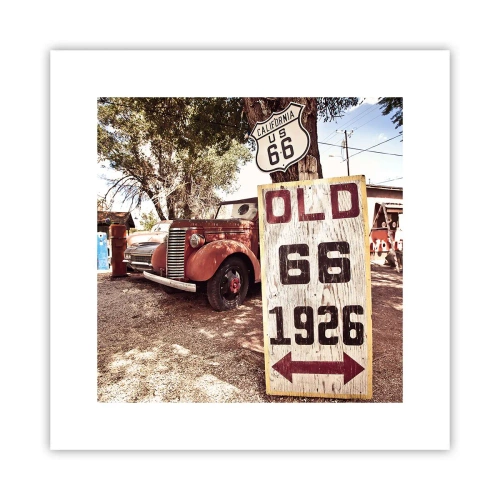 Plakat - En legende om det amerikanske landskab - 30x30 cm
