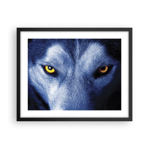 Plakat i sort ramme - Et hypnotiserende udseende - 50x40 cm