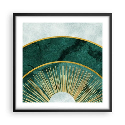 Plakat i sort ramme - Et anderledes solsystem - 50x50 cm