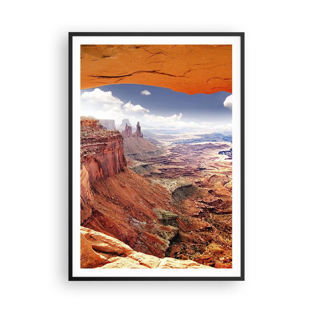 Plakat i sort ramme - Udskåret af naturen selv - 70x100 cm