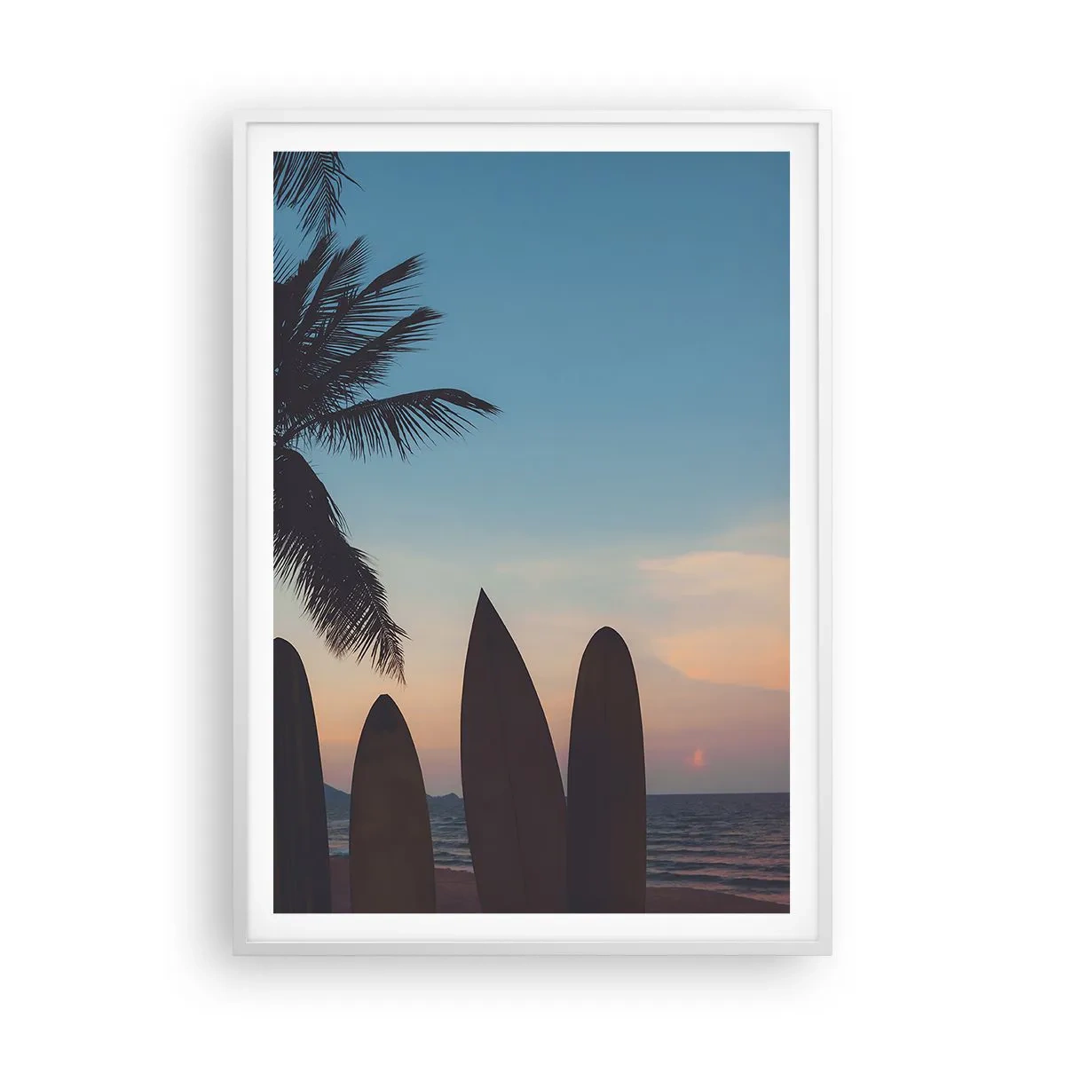 Plakat i hvid ramme - I morgen bliver også sjovt - 70x100 cm