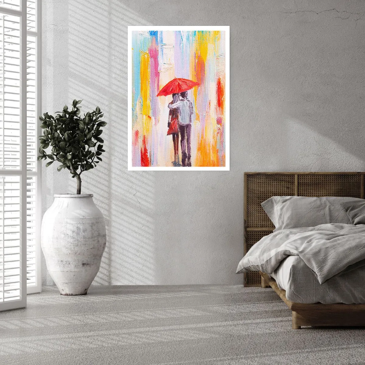 Plakat - Lad det regne  mere - 30x40 cm