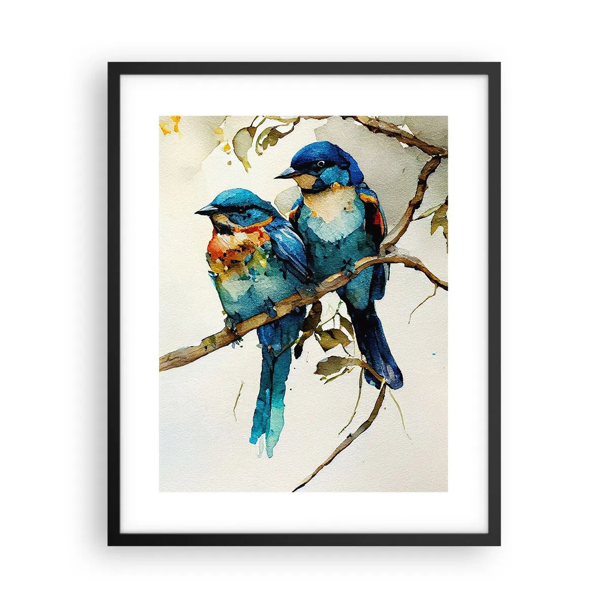 Plakat i sort ramme - Er han fornærmet? - 40x50 cm