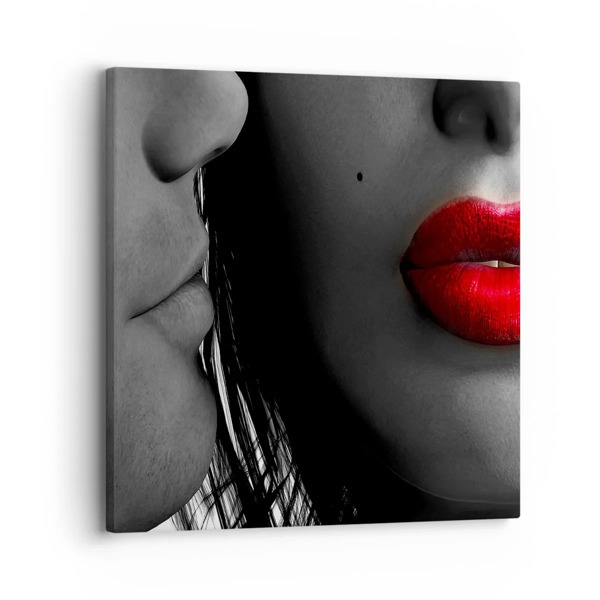 Lærredstryk - Billede på lærred - Ansigt til ansigt - 30x30 cm