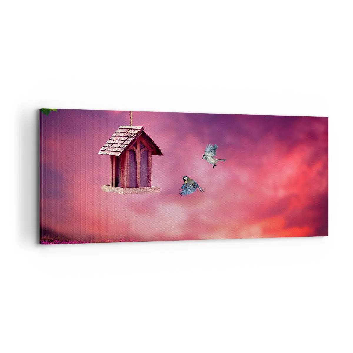 Lærredstryk - Billede på lærred - Invitation til middag - 120x50 cm