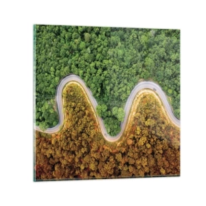 Billede på glas - Grænser og gennembrud - 70x70 cm