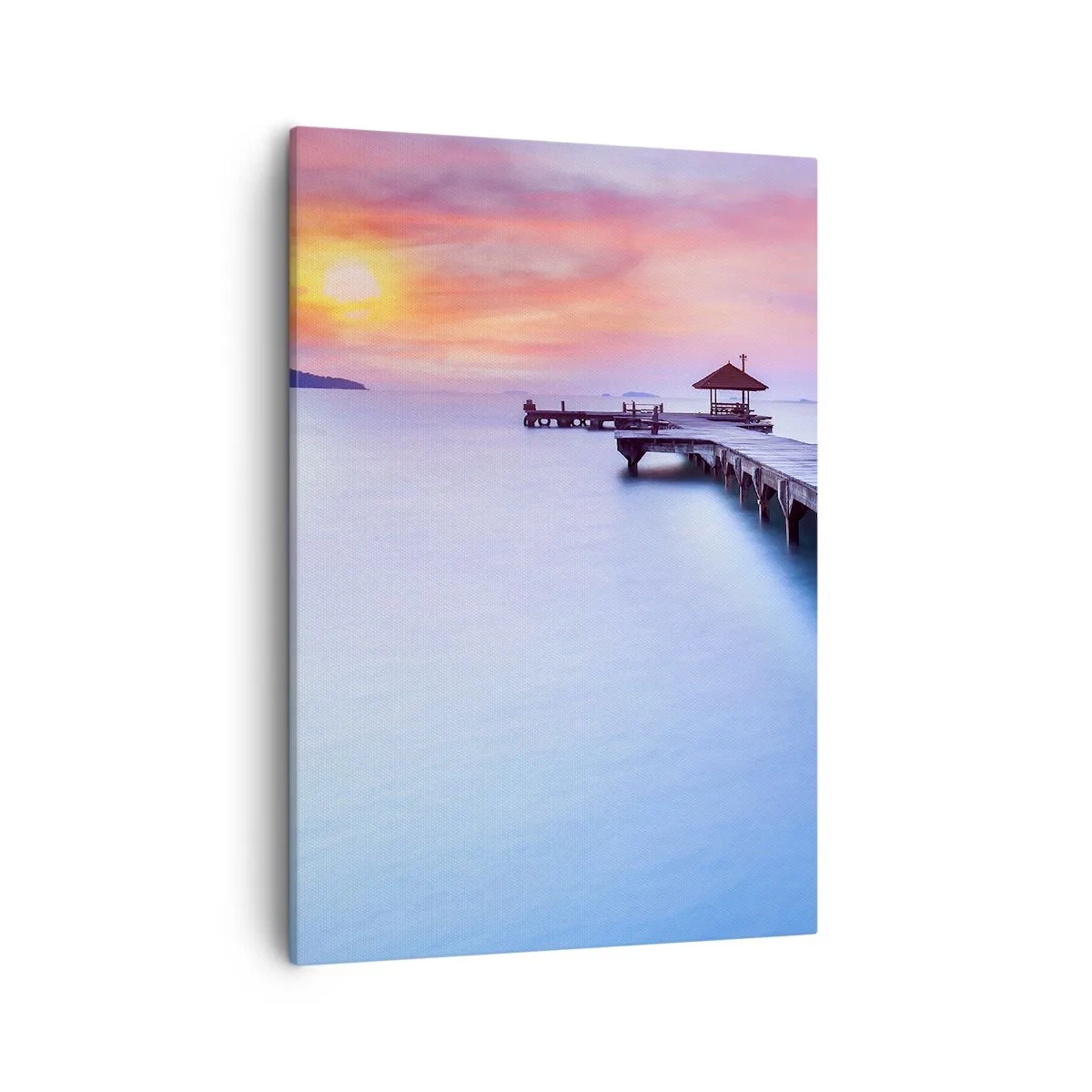 Lærredstryk - Billede på lærred - Et hav af ro til horisonten - 50x70 cm