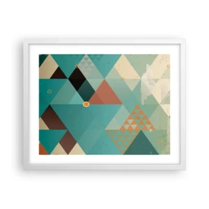 Plakat i hvid ramme - Enhed af mangfoldighed, mangfoldighed af enhed - 50x40 cm