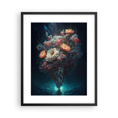 Plakat i sort ramme - Mærkelig have - 40x50 cm