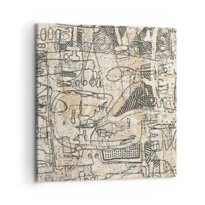 Lærredstryk - Billede på lærred - Venter på at blive afkodet - 60x60 cm