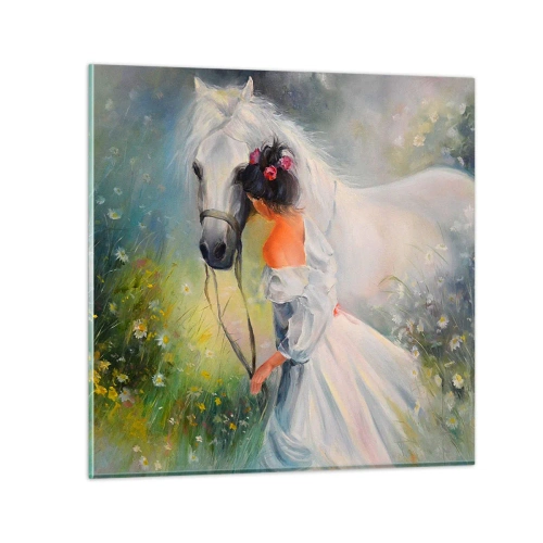 Billede på glas - Som fra en smuk drøm - 30x30 cm