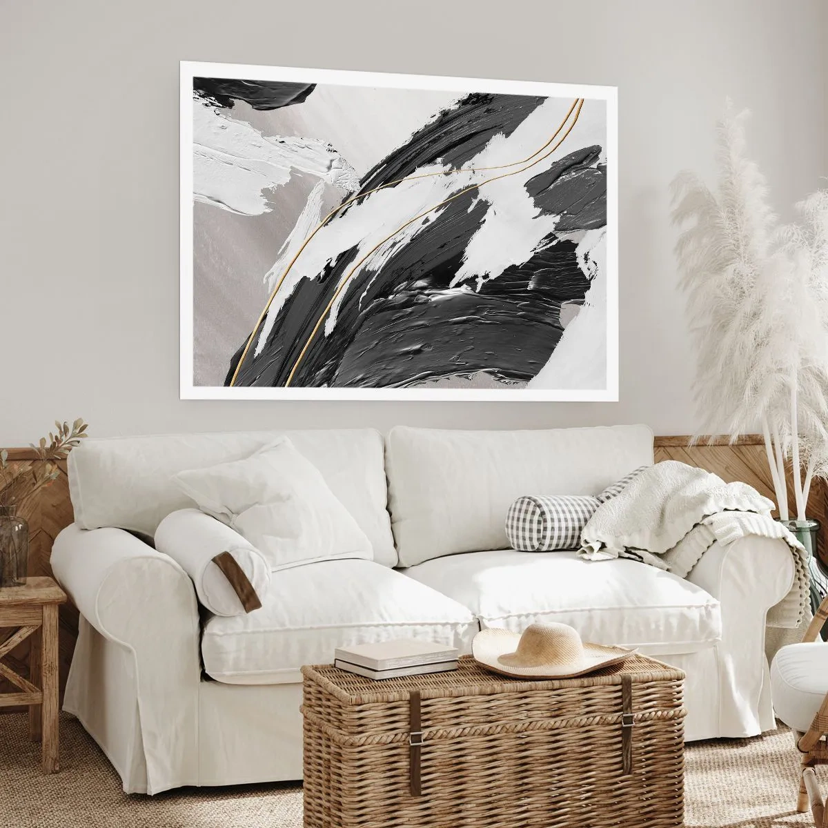 Plakat - Abstraktion med flair - 40x30 cm