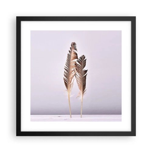 Plakat i sort ramme - Mod intetheden - 40x40 cm