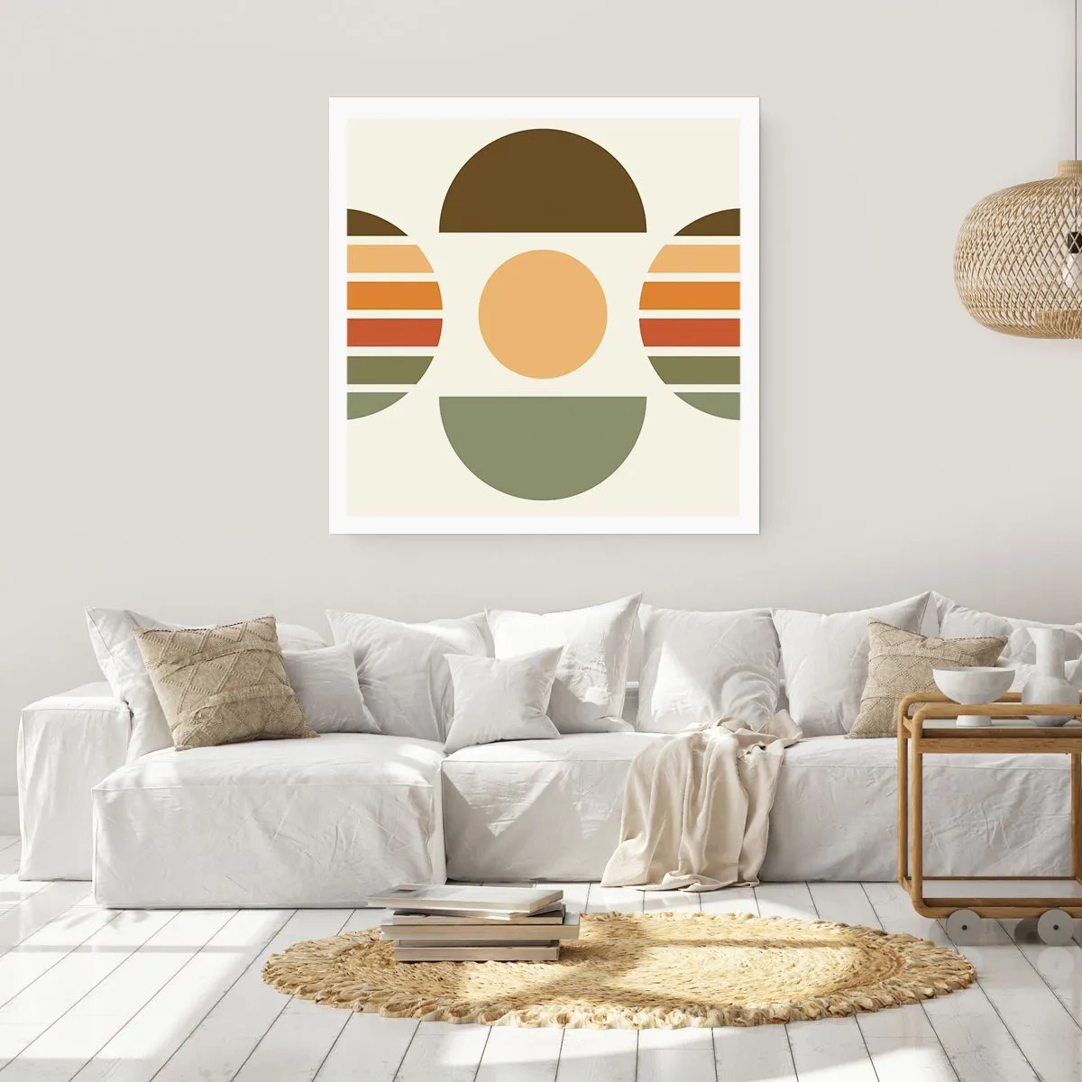 Plakat - I jordfarver - 40x40 cm