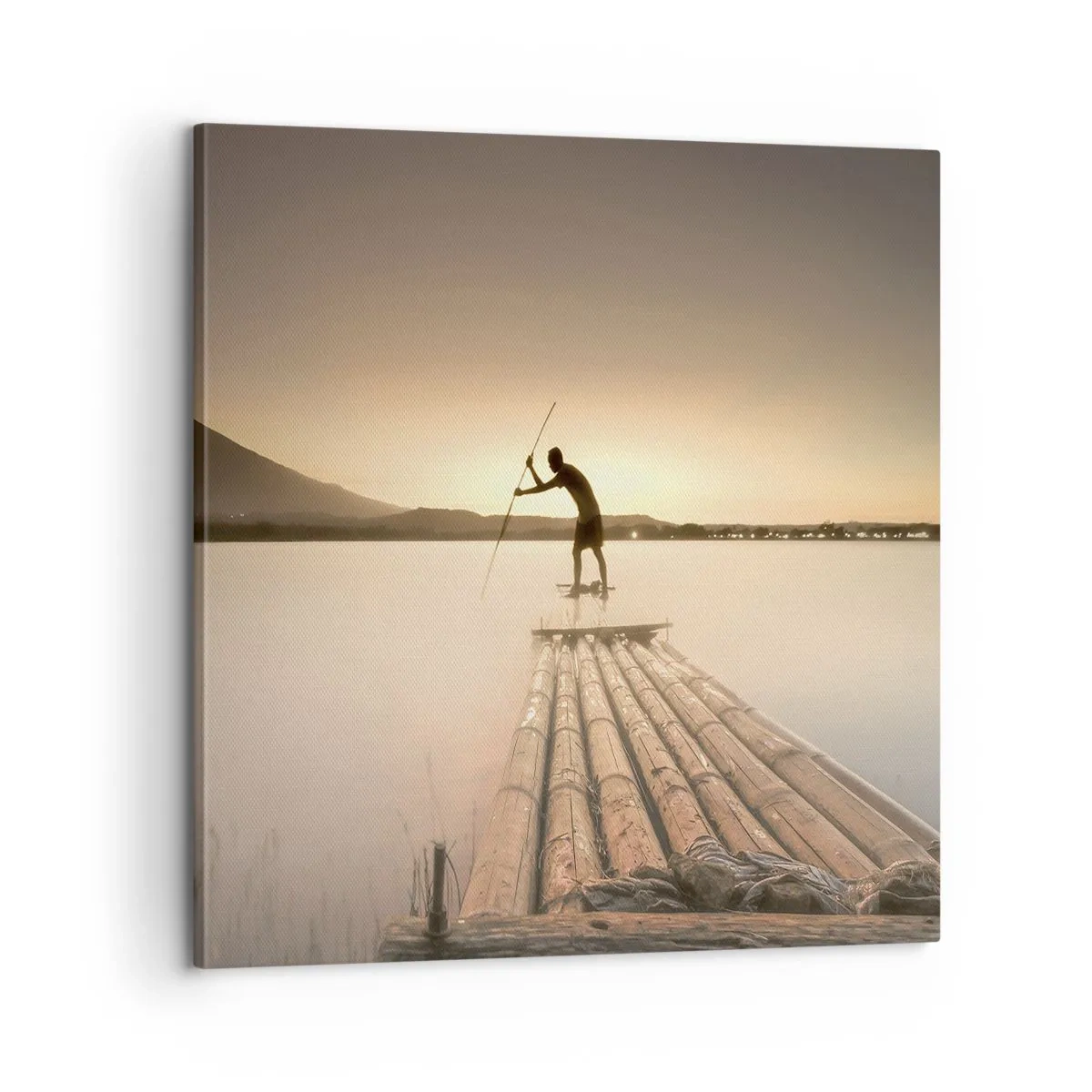 Lærredstryk - Billede på lærred - Før du hviler - 60x60 cm