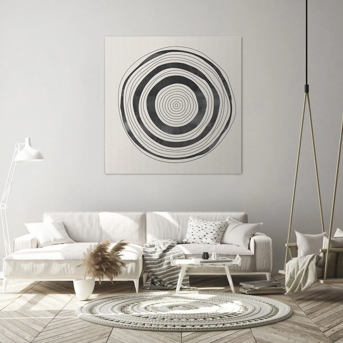 Lærredstryk - Billede på lærred - Det vigtige er det, der er imellem - 60x60 cm