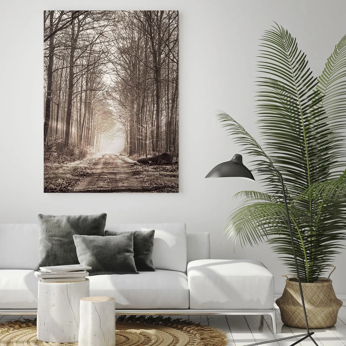 Billede på glas - Skovkatedralen - 50x70 cm