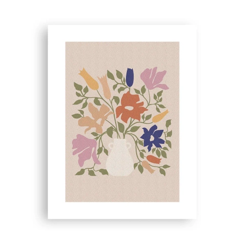 Plakat - En delikat buket - 30x40 cm
