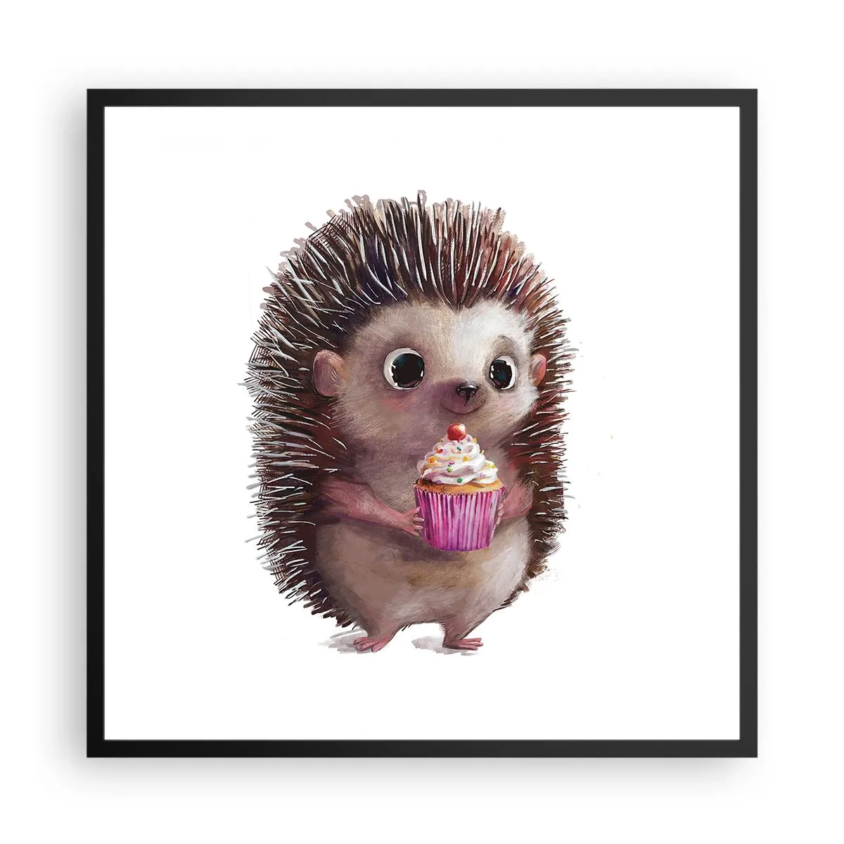 Plakat i sort ramme - Fejring er hver dag - 60x60 cm