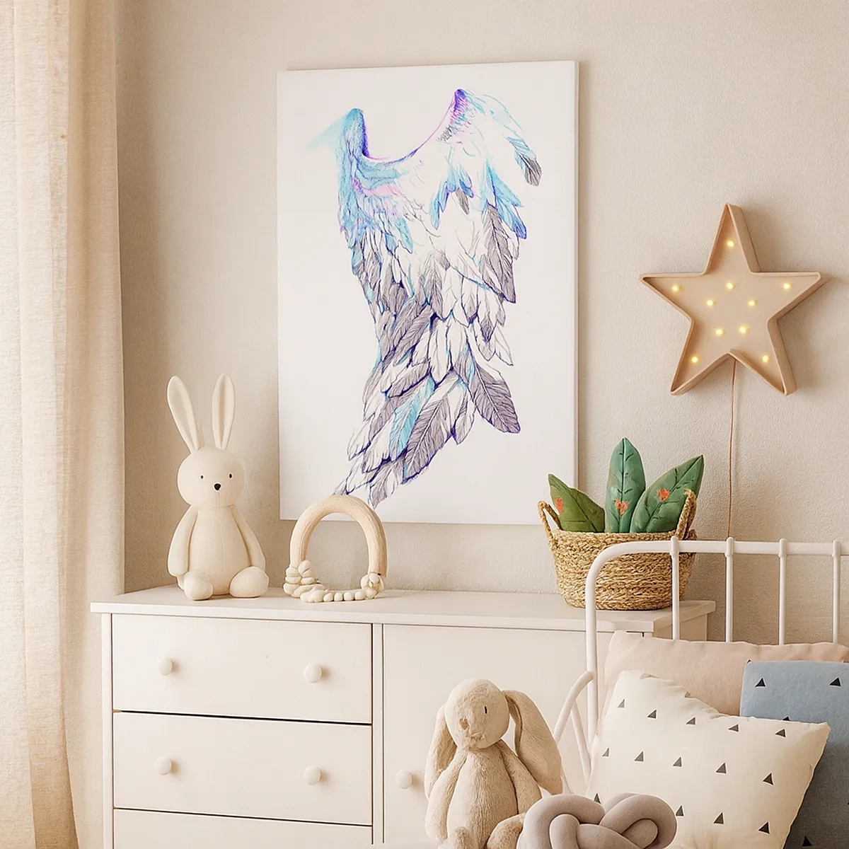 Lærredstryk - Billede på lærred - Jeg har brug for vinger - 50x70 cm