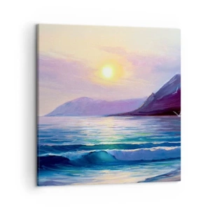 Lærredstryk - Billede på lærred - Vand- og luftkrystal - 50x50 cm