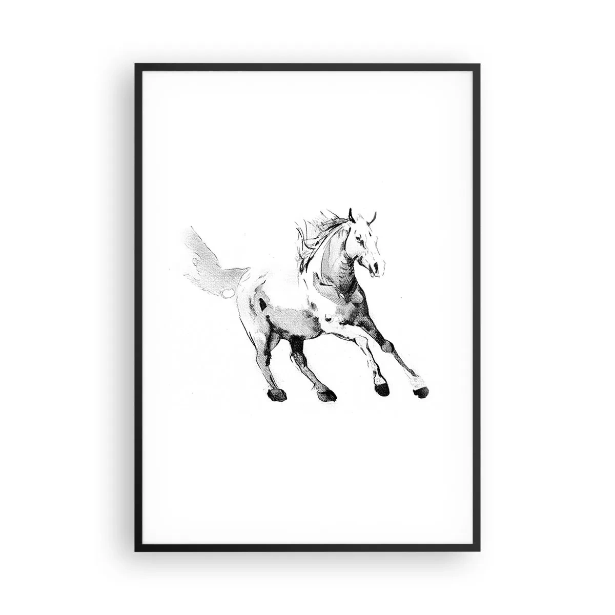 Plakat i sort ramme - Utæmmet sjæl - 70x100 cm