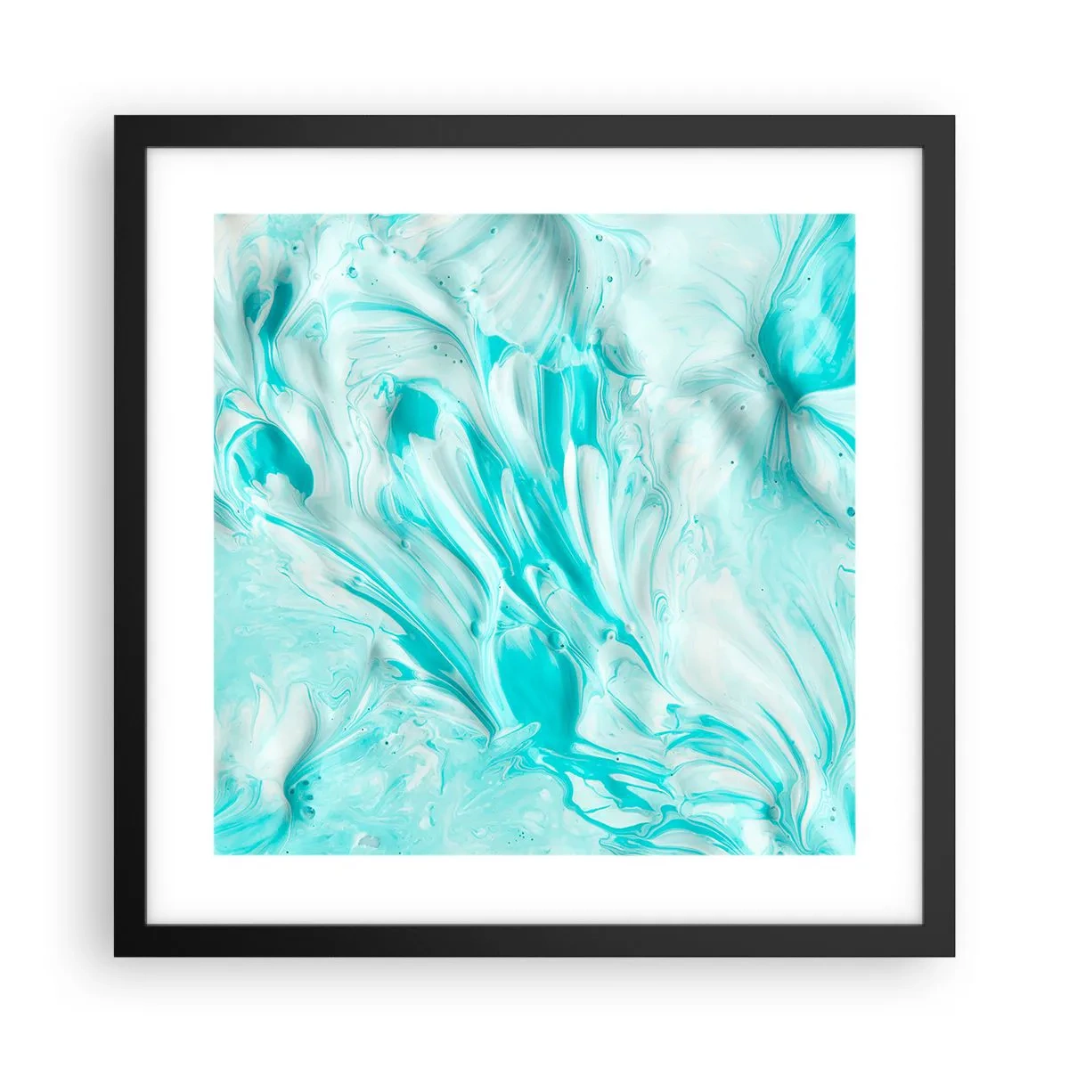 Plakat i sort ramme - For altid sammen - 40x40 cm