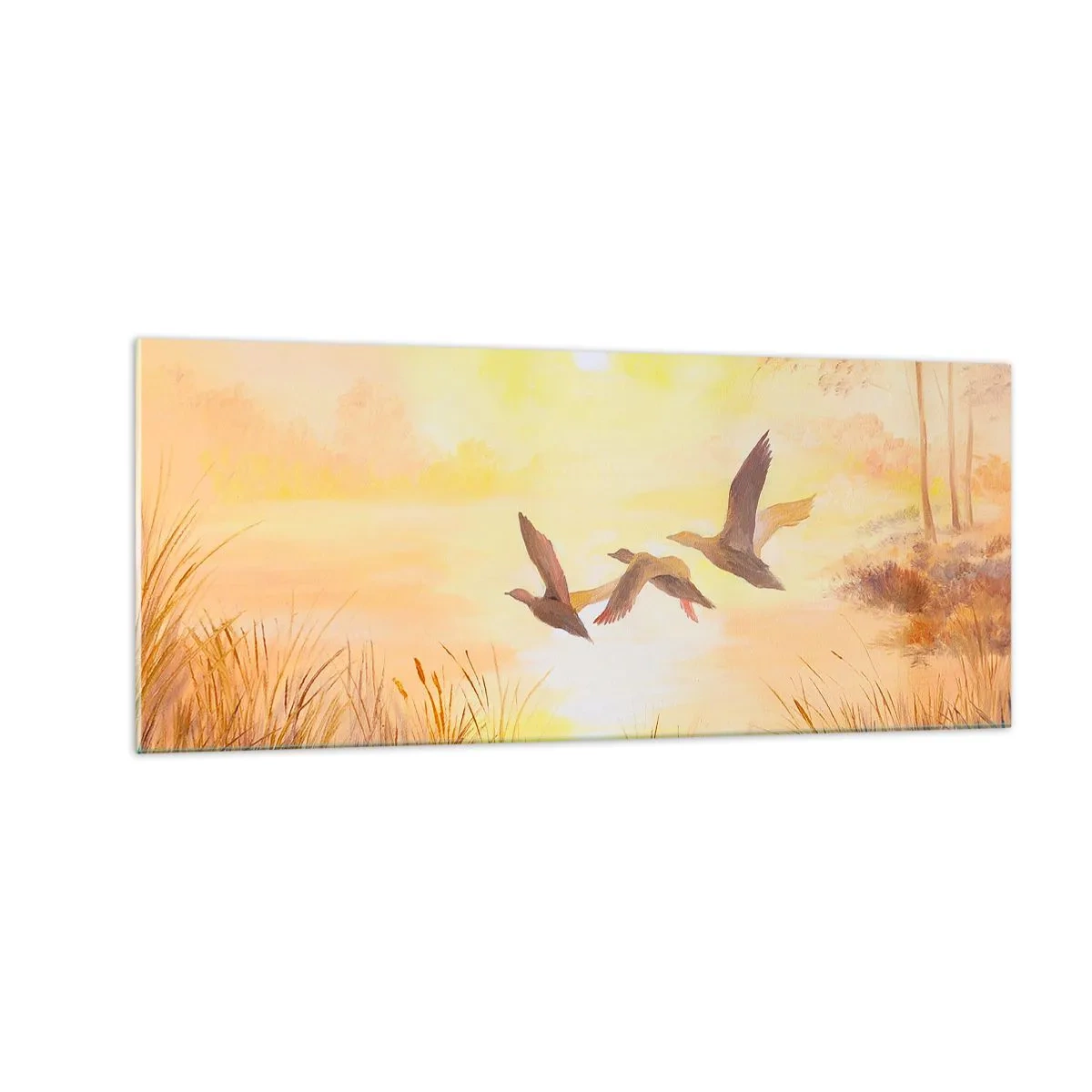 Billede på glas - Starten på en lang rejse - 100x40 cm