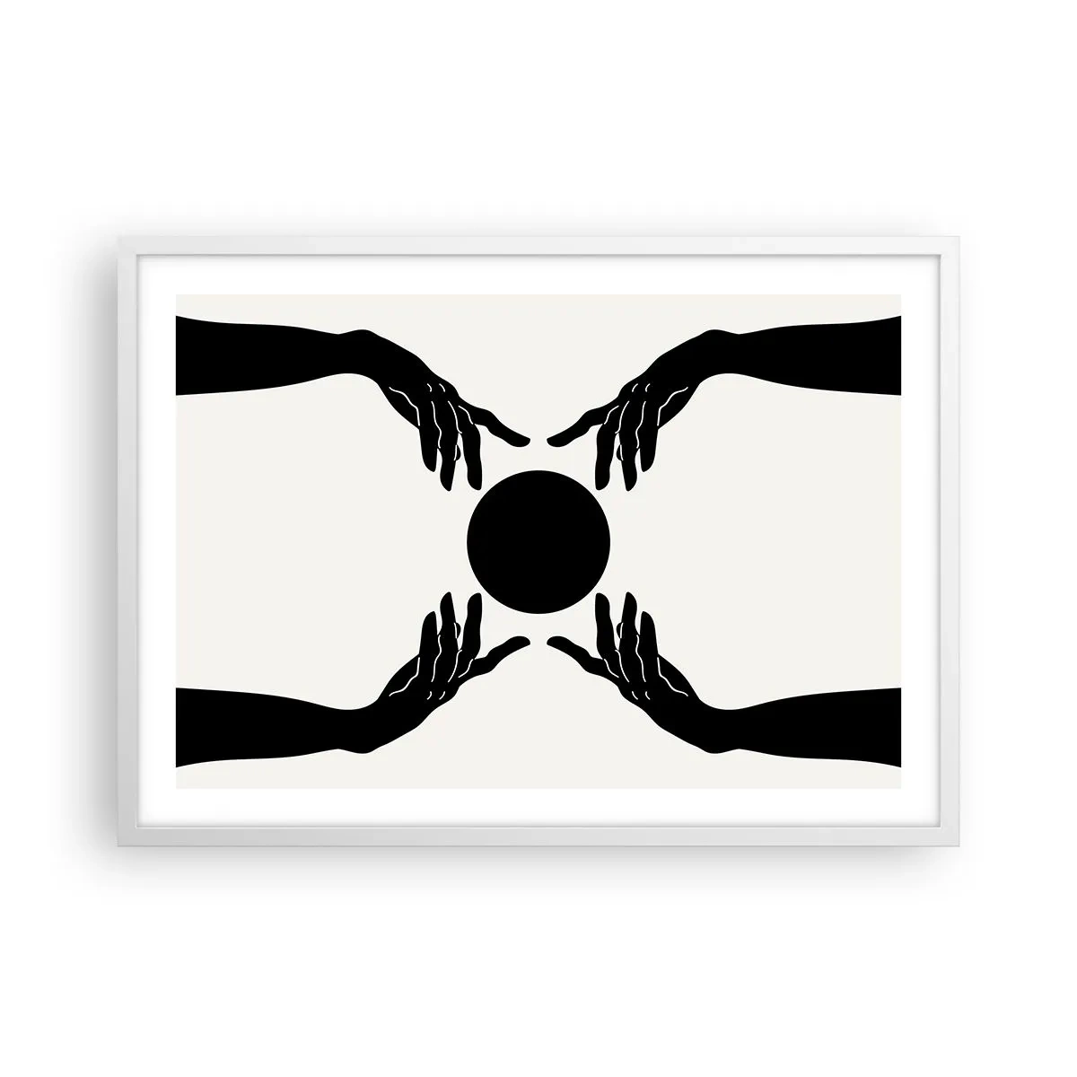 Plakat i hvid ramme - Et hemmeligt tegn - 70x50 cm