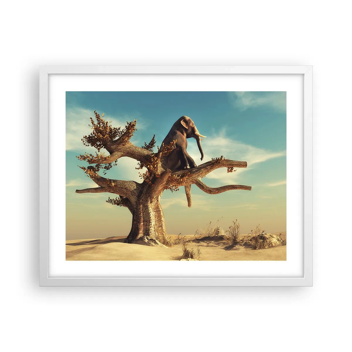 Plakat i hvid ramme - Et nyt synspunkt - 50x40 cm