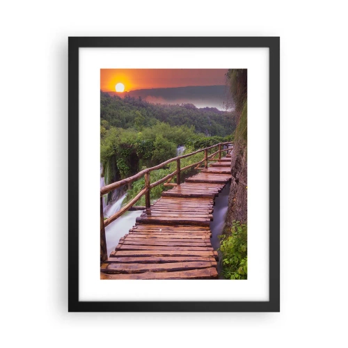 Plakat i sort ramme - En utrolig skønhed - 30x40 cm