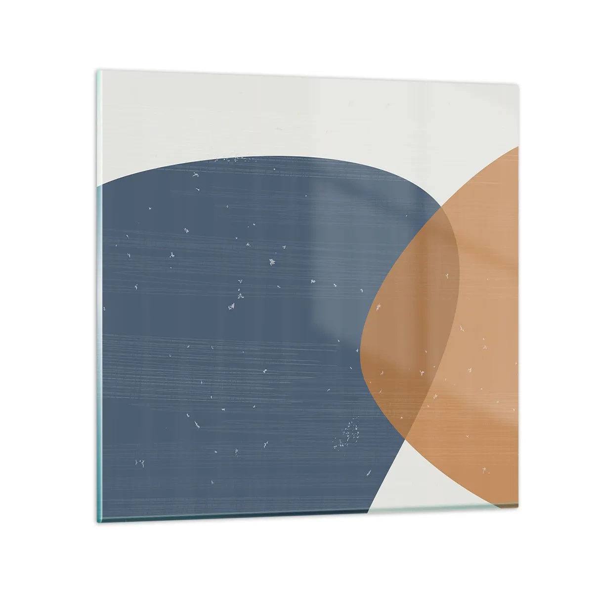 Billede på glas - Ovaler og påvirkninger - 40x40 cm