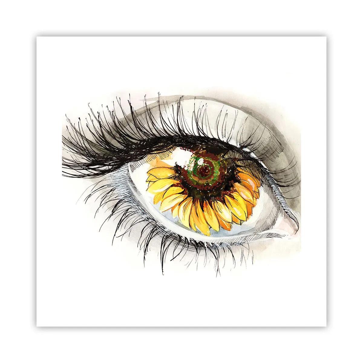 Plakat - Et look lige så varmt som sommeren - 40x40 cm