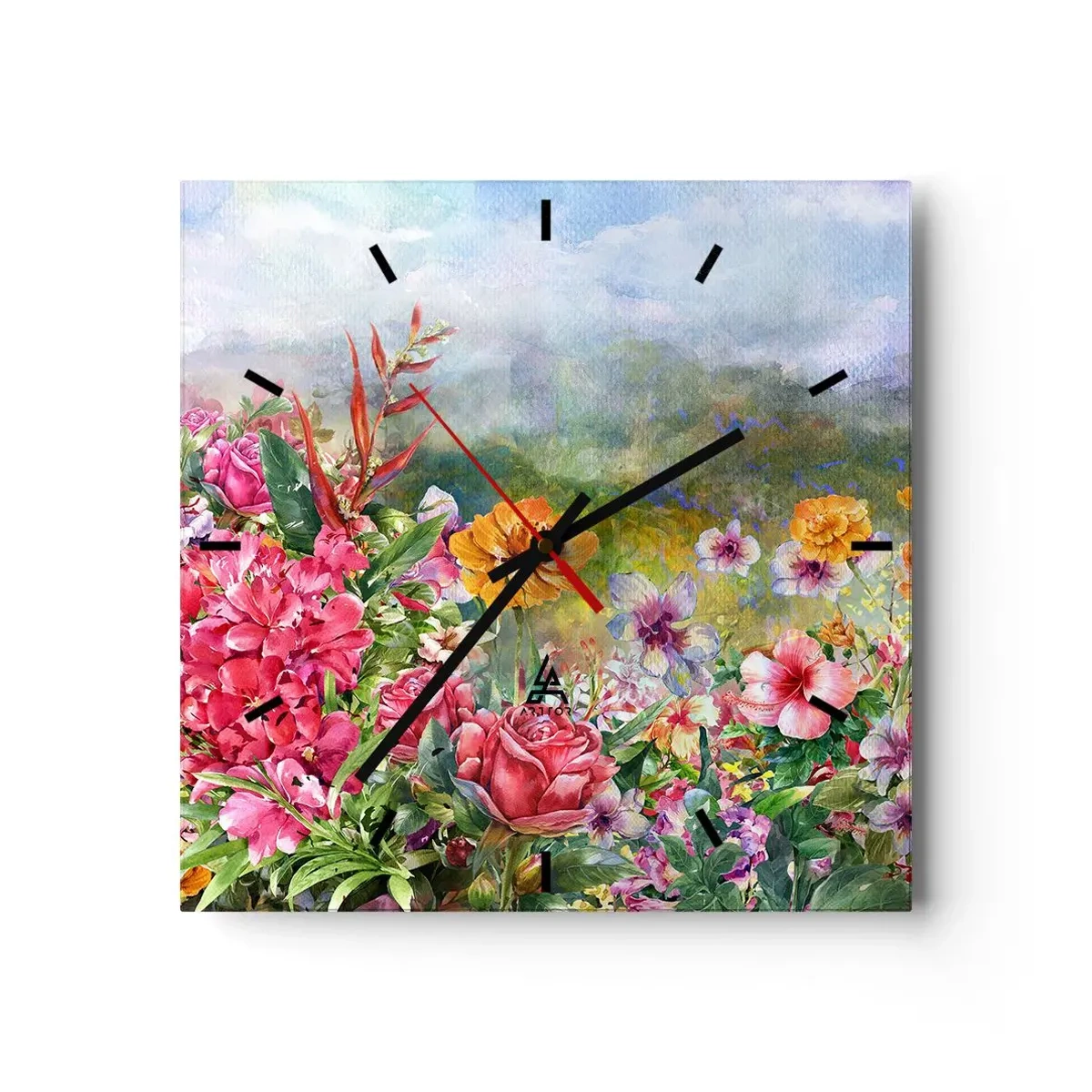 Vægur, Uret - En have, der er gået amok - 30x30 cm