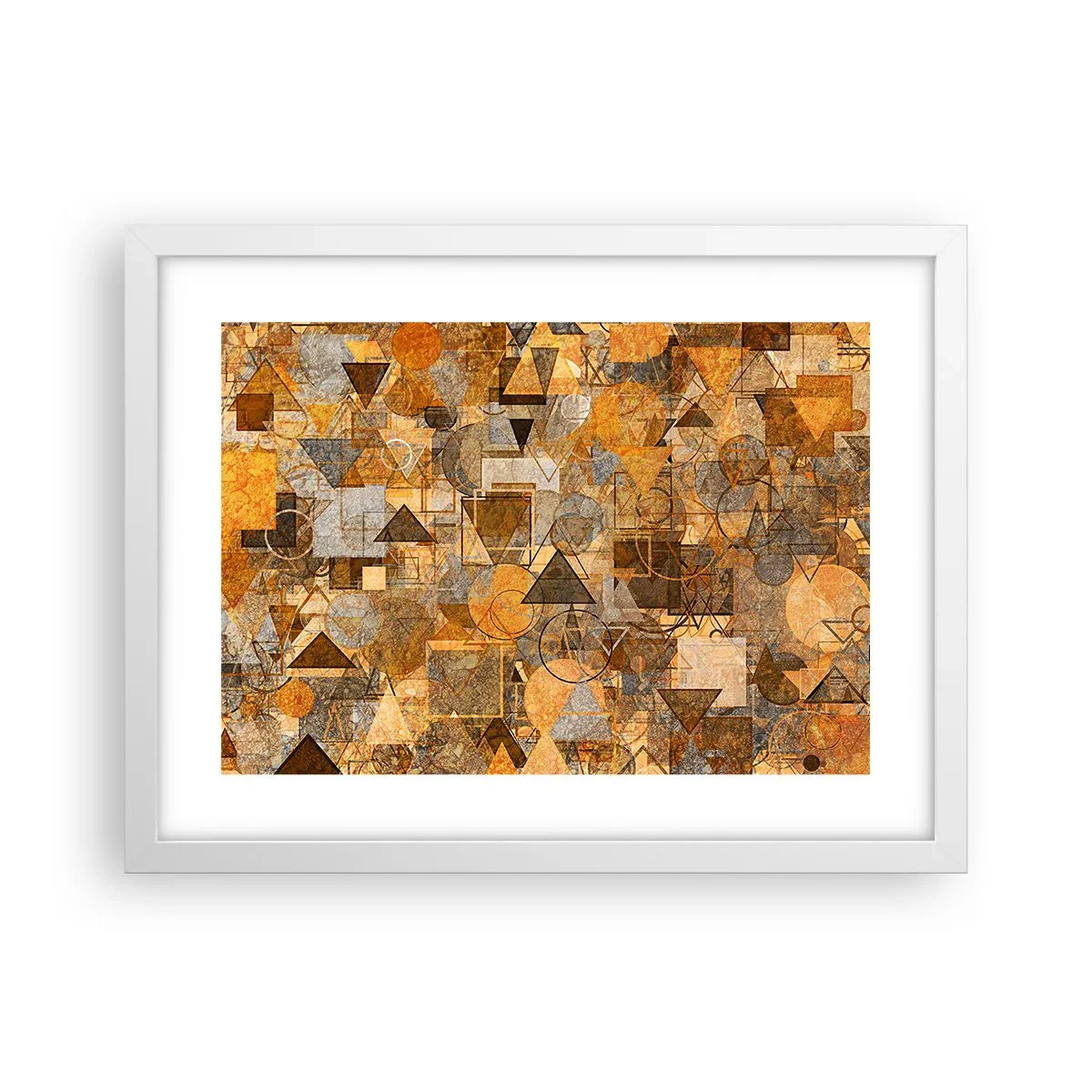 Plakat i hvid ramme - Verden i form - 40x30 cm