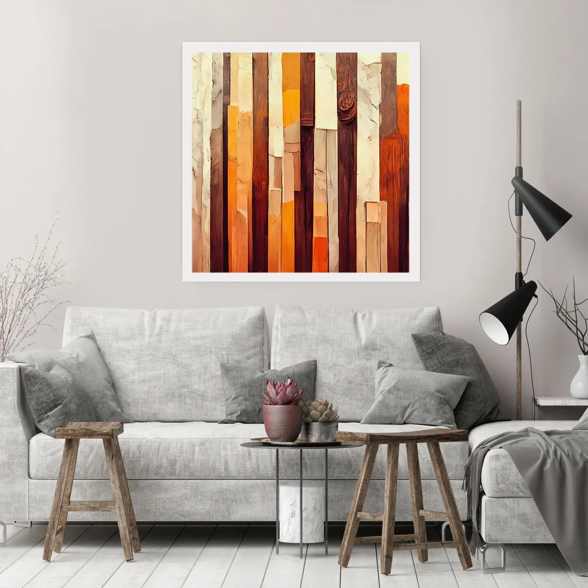 Plakat - Hymne af skovens træer - 50x50 cm