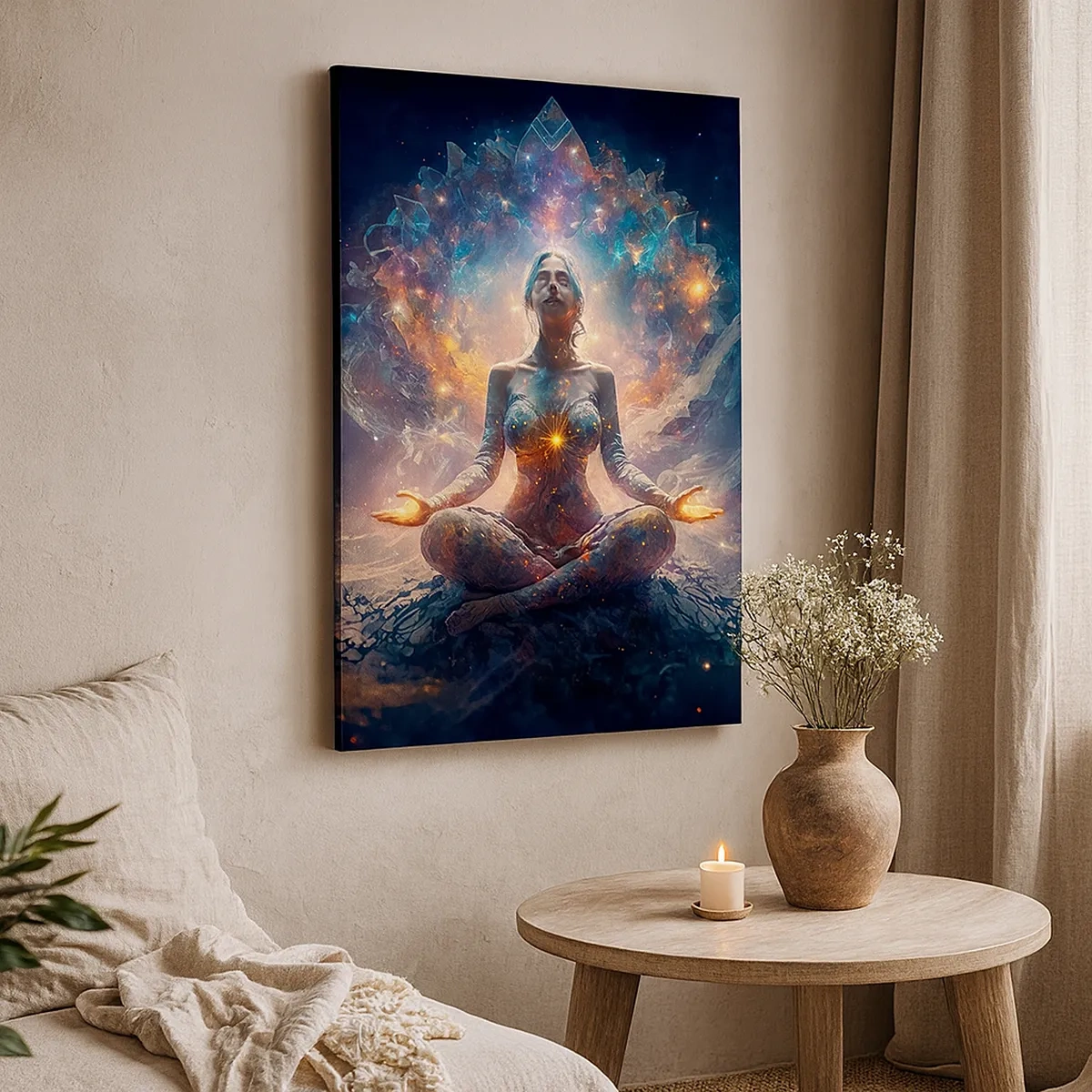 Lærredstryk - Billede på lærred - Flow af god energi - 50x70 cm