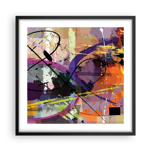 Plakat i sort ramme - Kan være lige eller rundt - 50x50 cm