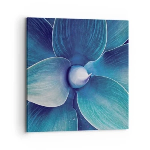Lærredstryk - Billede på lærred - Blå fra himlen - 70x70 cm