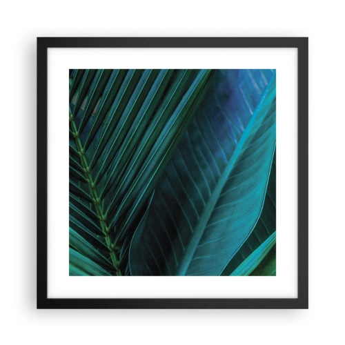 Plakat i sort ramme - Anatomi af en grøn - 40x40 cm