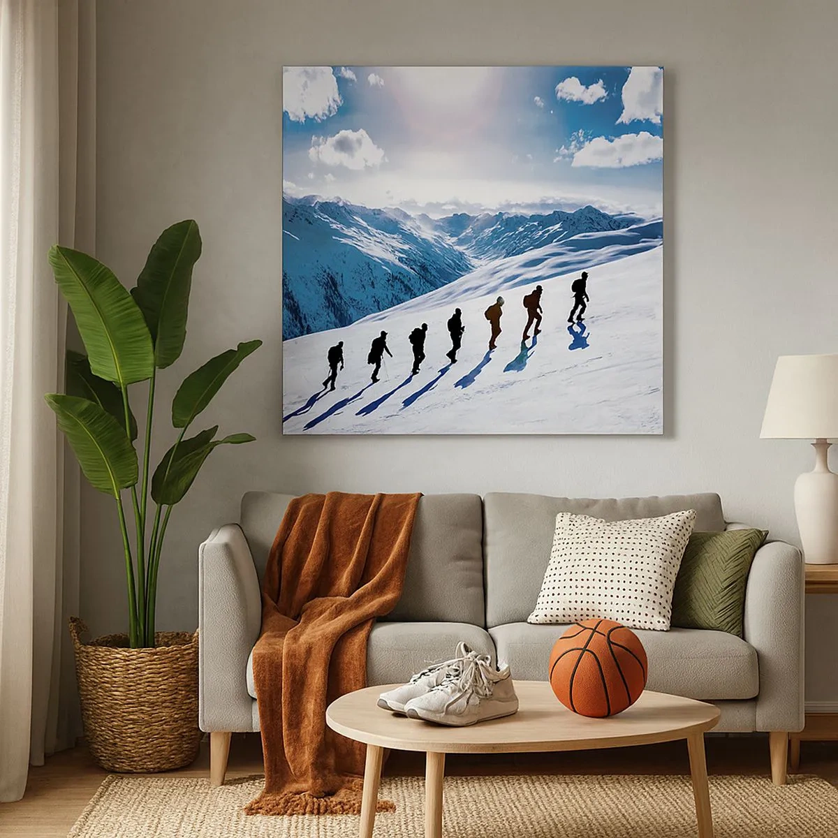 Lærredstryk - Billede på lærred - Det vindende hold - 30x30 cm