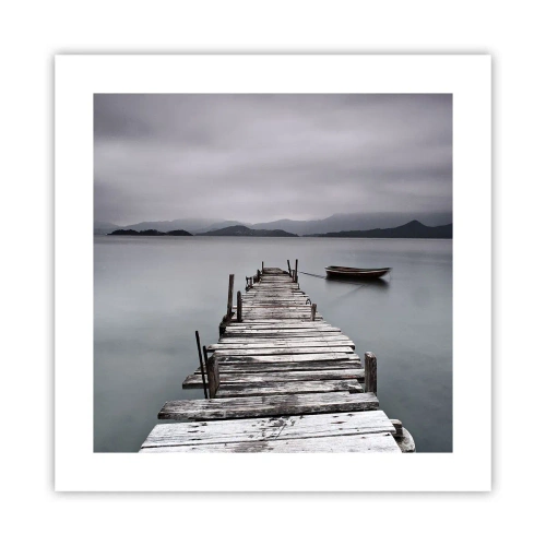 Plakat - Du kan tage af sted i morgen - 40x40 cm