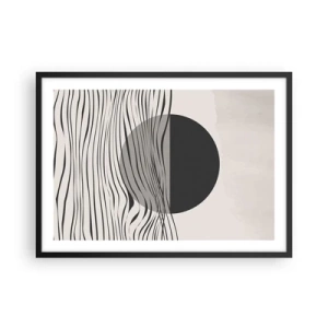 Plakat i sort ramme - Halvkomposition - 70x50 cm