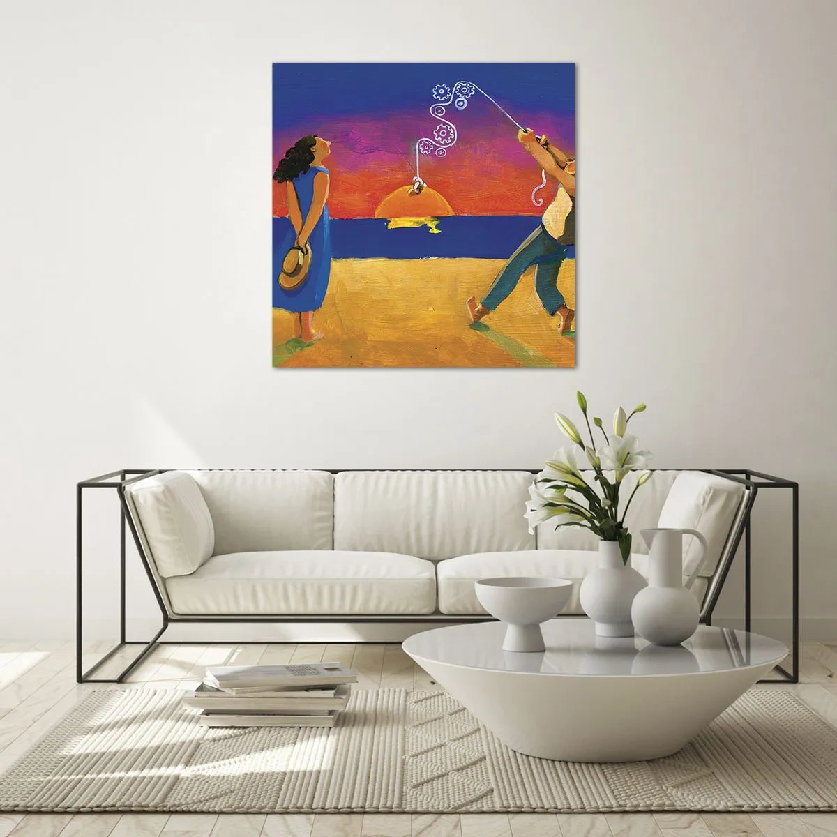 Billede på glas - Mere end en stjerne fra himlen - 30x30 cm
