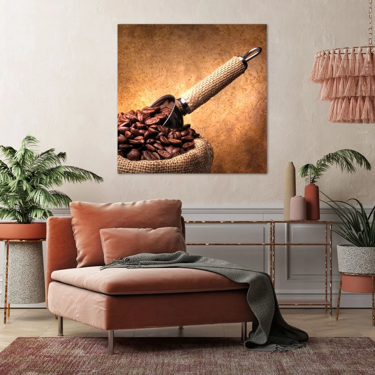 Lærredstryk - Billede på lærred - Ved smagsens kilde - 70x70 cm