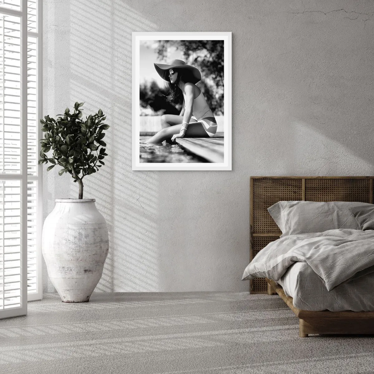 Plakat i hvid ramme - Sommerdrøm - 61x91 cm