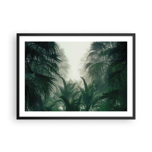 Plakat i sort ramme - Tropisk mysterium - 70x50 cm