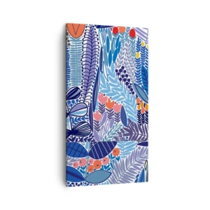 Lærredstryk - Billede på lærred - Hawaiiansk have - 45x80 cm